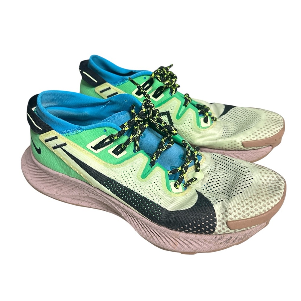 Nike trail Pegasus  Green and Blue Athletic Sneakers